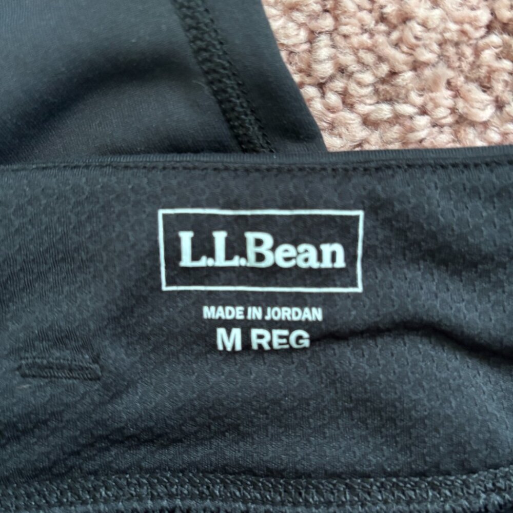 L.L. Bean Womens M-REG PrimaLoft ThermaStretch Fleece Leggings Mid Rise Black - Picture 5 of 9